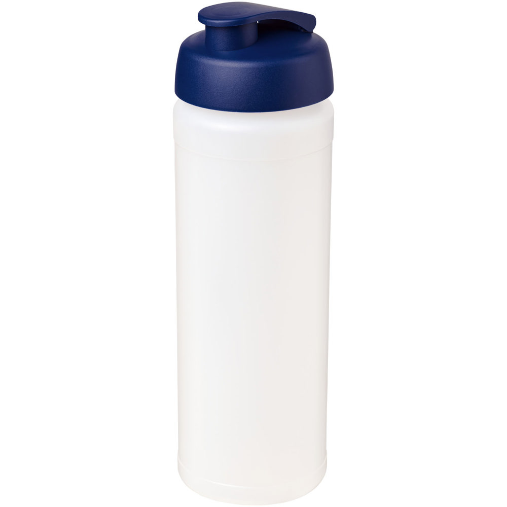 Baseline® Plus grip 750 ml flip lid sport bottle - Transparent, Blue