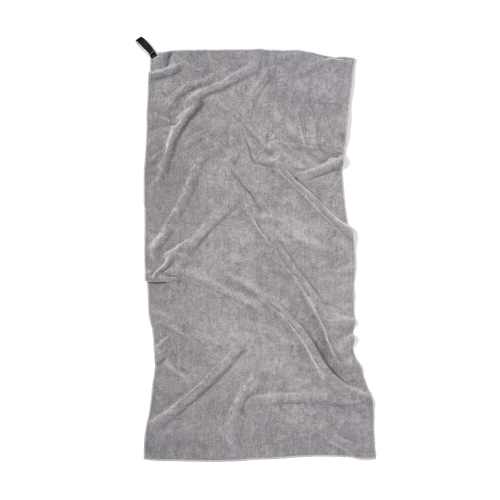VINGA GRS RPET active dry towel 140 x 70cm - grey (± PMS 17-3911)
