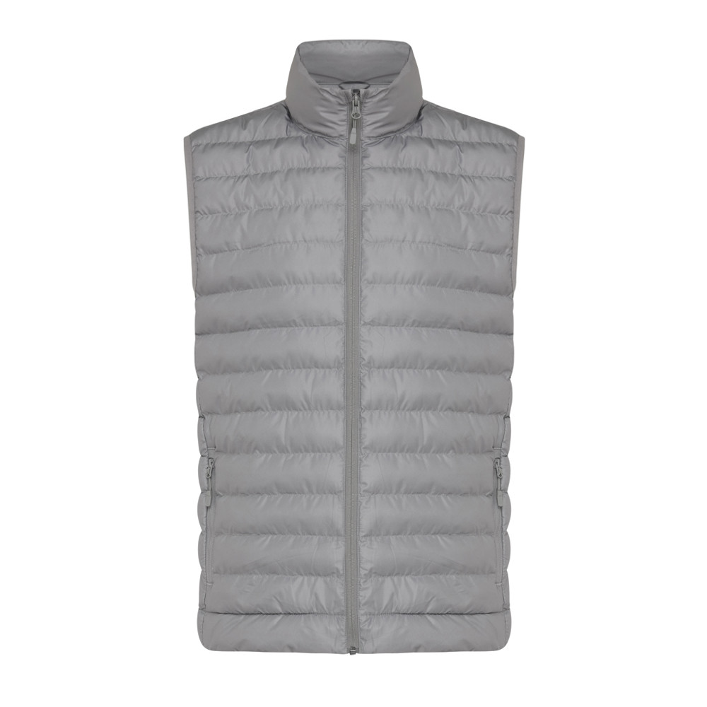 IQONIQ Meru men recycled polyester bodywarmer - silver grey (± PMS 17-4405 TCX)