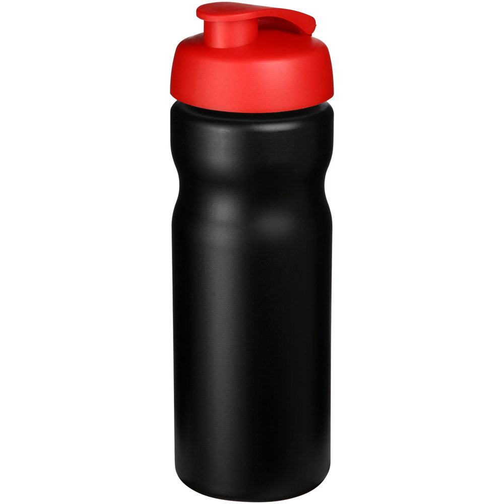 Baseline® Plus 650 ml flip lid sport bottle - Black, Red
