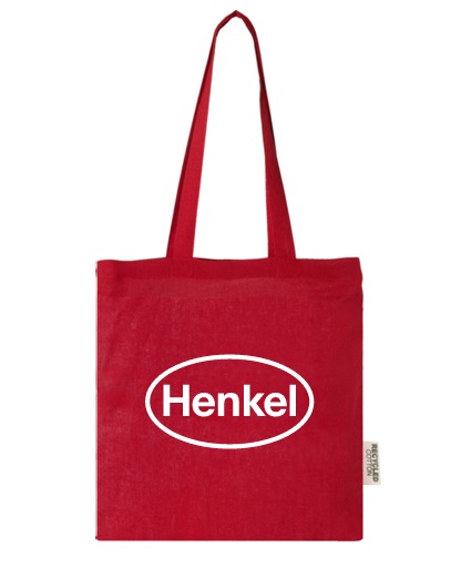Henkel Cotton shopping bag (red) (pack of 25)