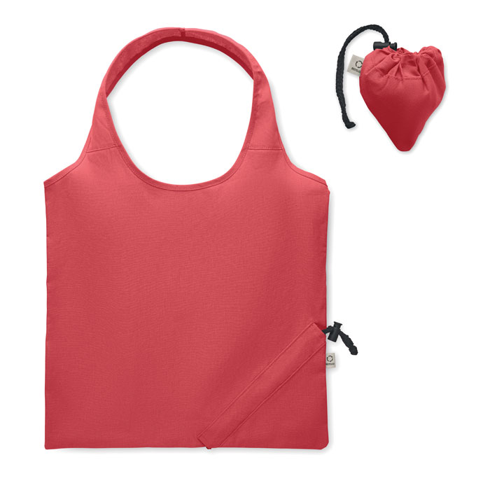 CARRIE COLOUR - Foldable shopping bag 140 gr/m² - RED