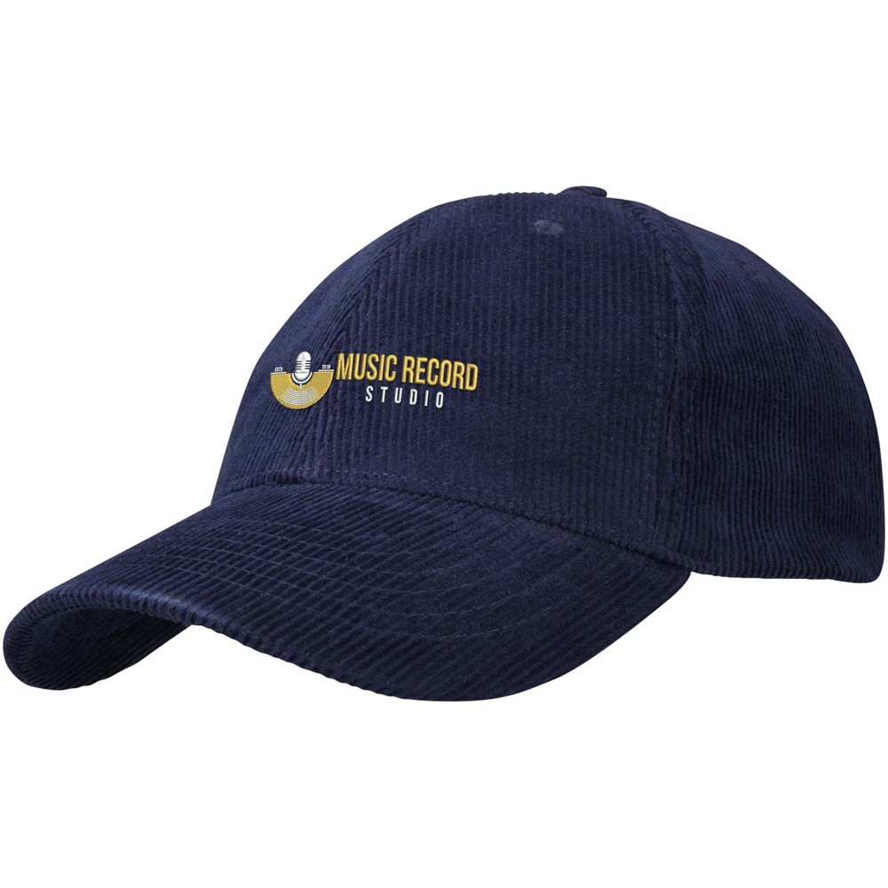Hutton 6 panel 280 g/m² recycled corduroy cap