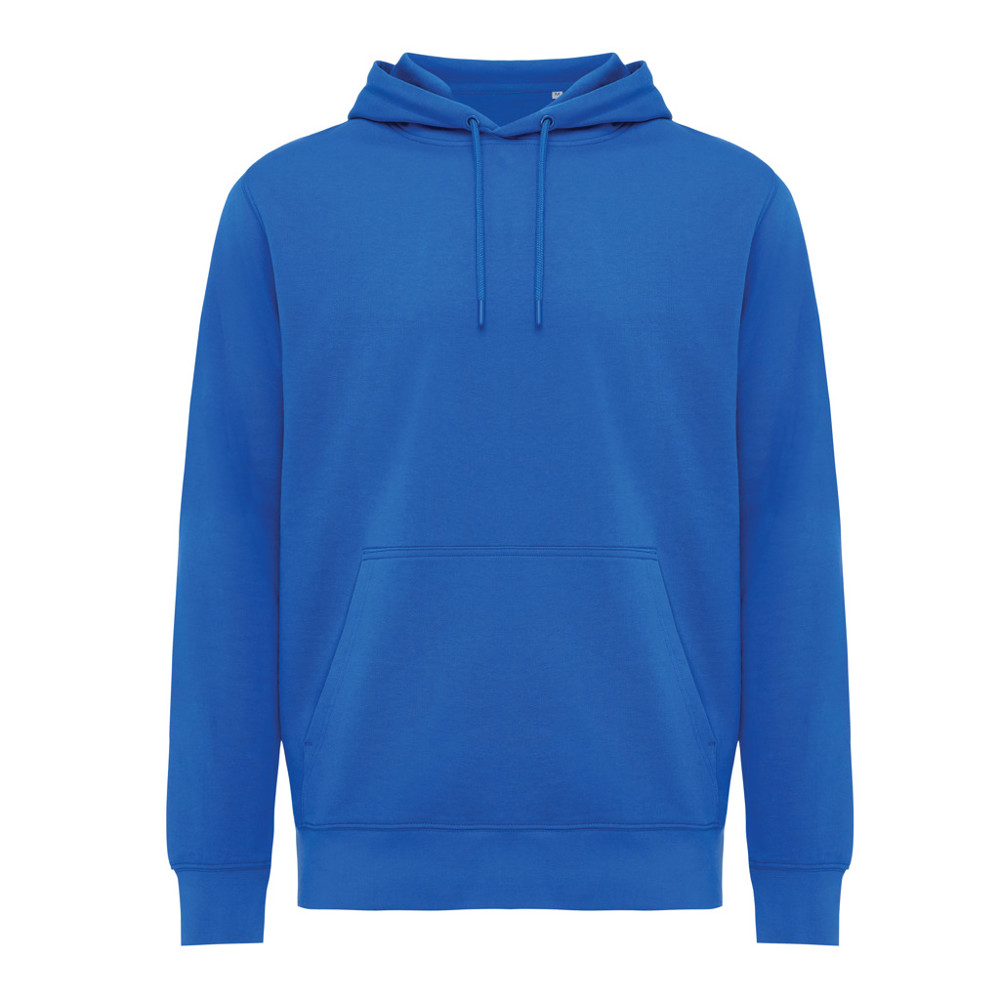 IQONIQ Rila lightweight recycled cotton hoodie - royal blue (± PMS 19-4050 TCX)