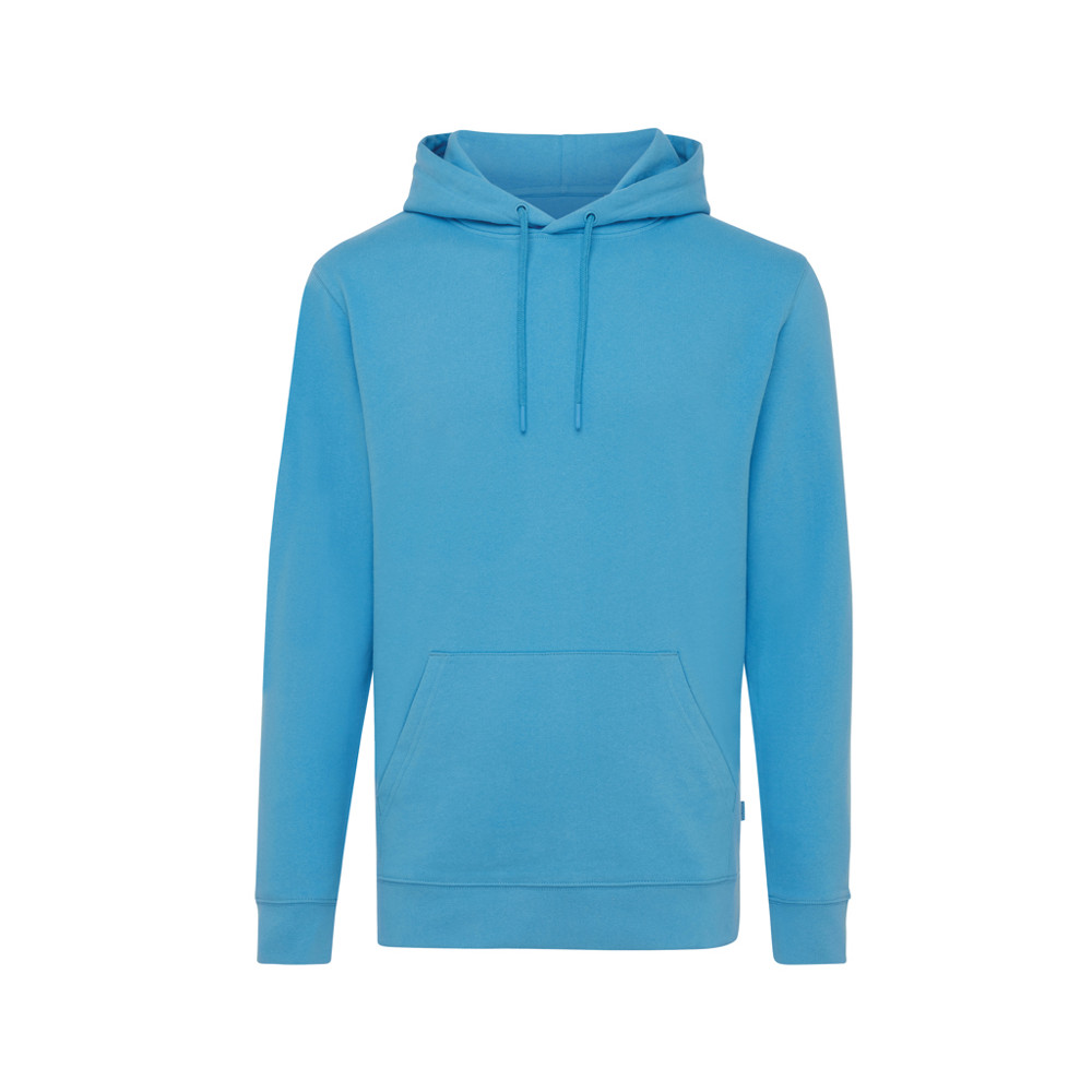 IQONIQ Jasper recycled cotton hoodie - tranquil blue (± PMS 17-4139TCX)