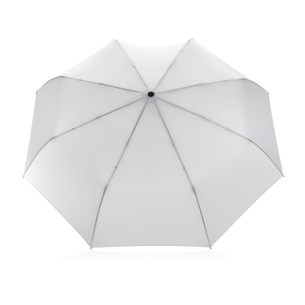 21" Impact AWARE™ RPET 190T bamboo auto open/close umbrella