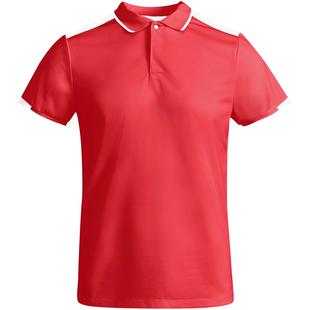 Tamil 150 g/m² short sleeve men's sports polo - Red, White