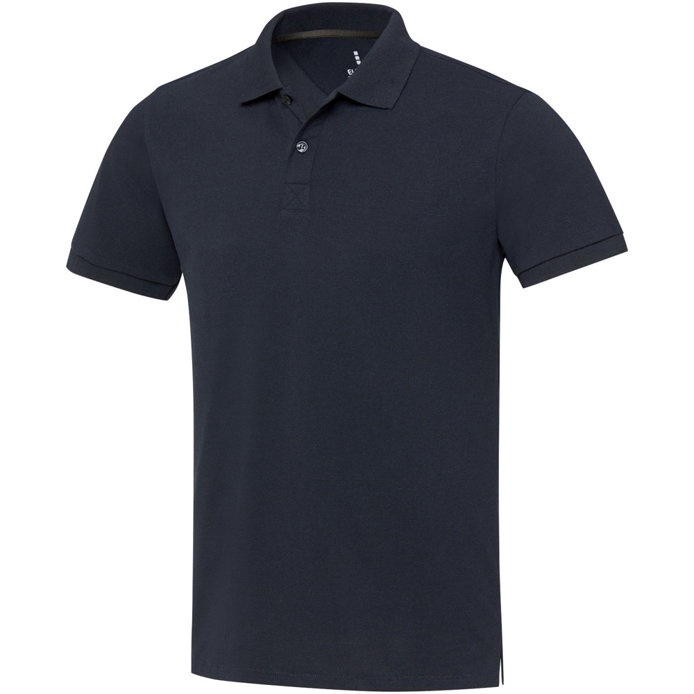 Emerald 200 g/m2 short sleeve unisex Aware™ recycled polo - Navy