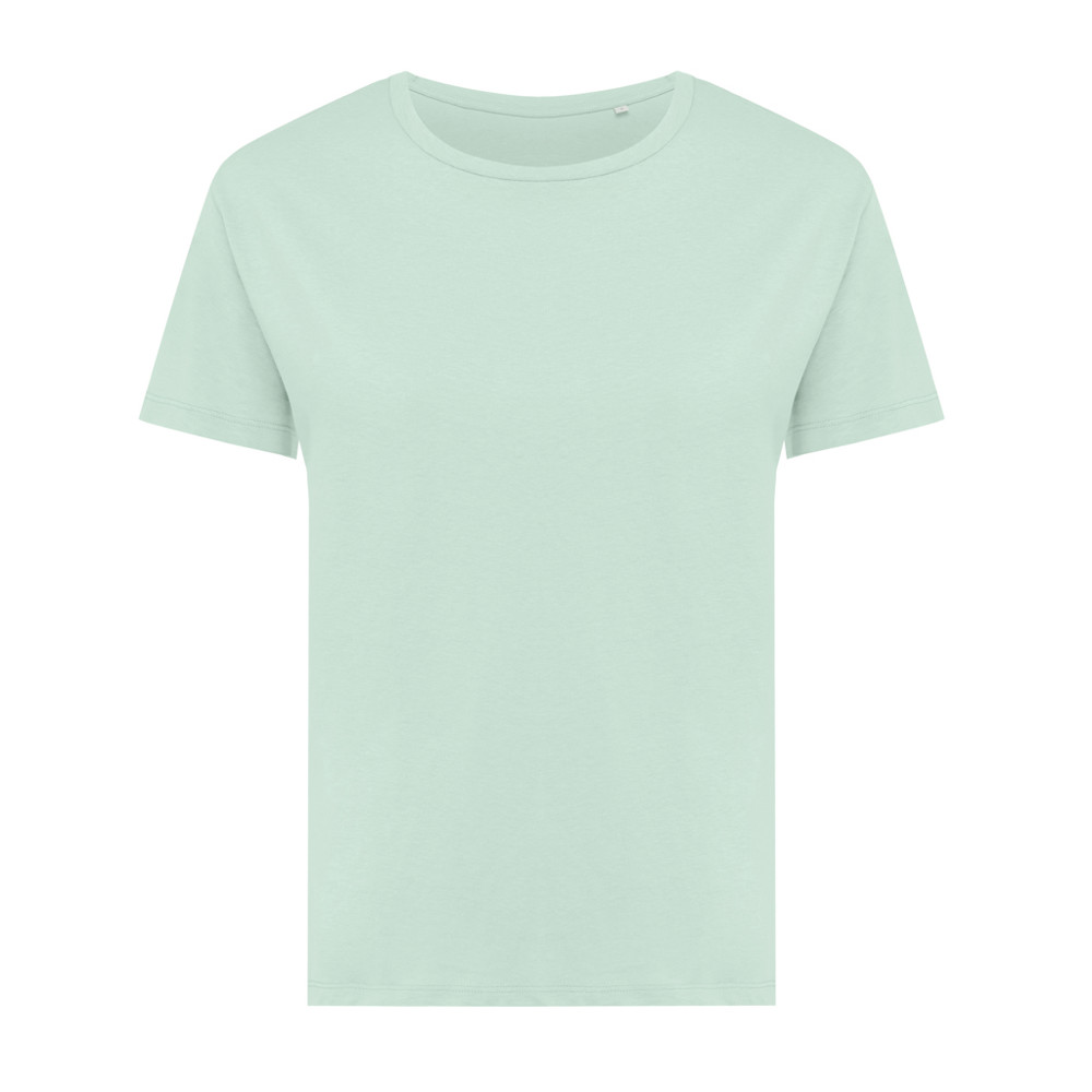 IQONIQ Yala women lightweight recycled cotton t-shirt - crushed mint (± PMS 12-5410 TCX)