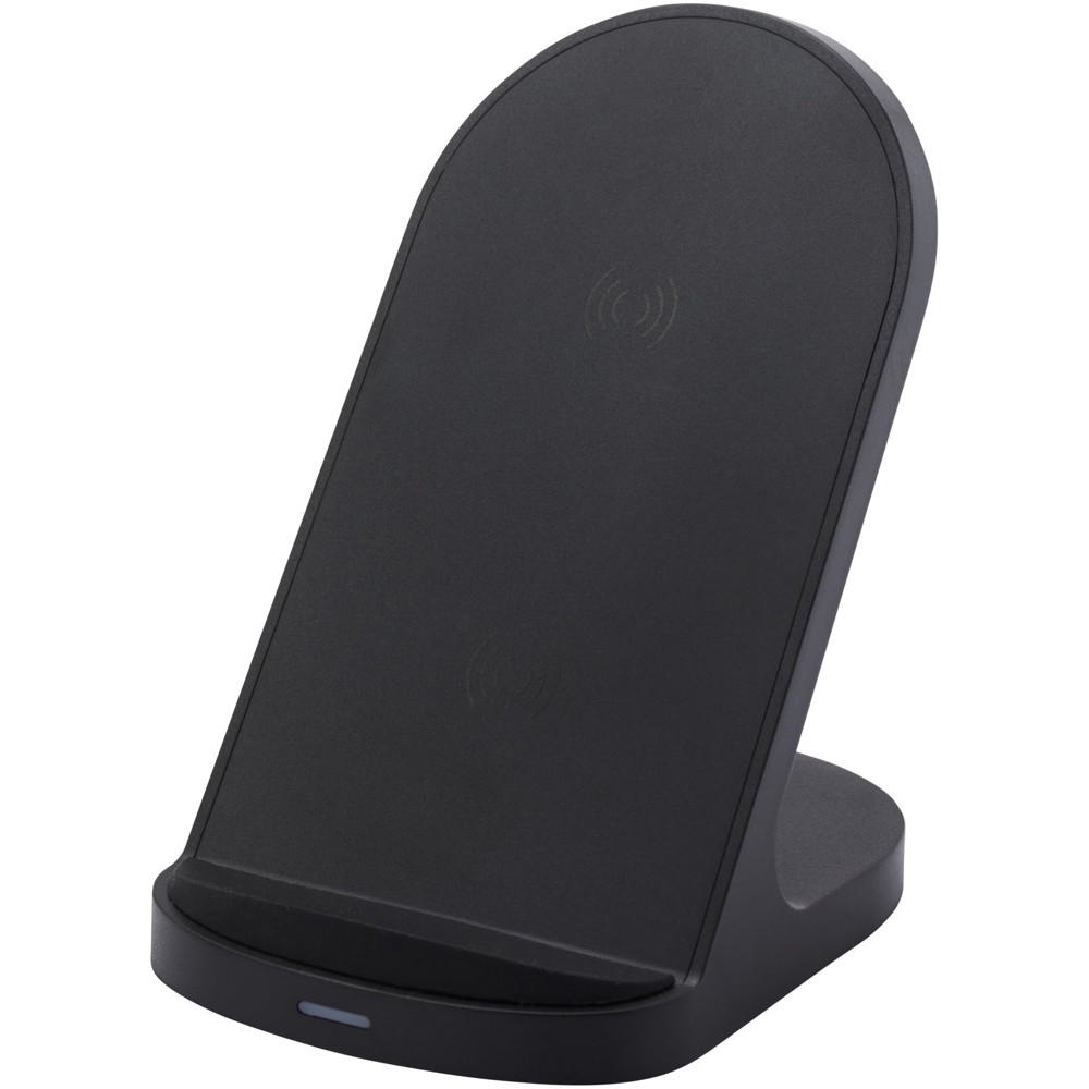Loop 15W dual coil recycled plastic wireless charging stand