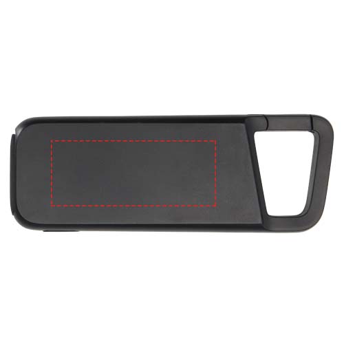 Alkes 5000 mAh 12W recycled plastic water resistant power bank with carabiner