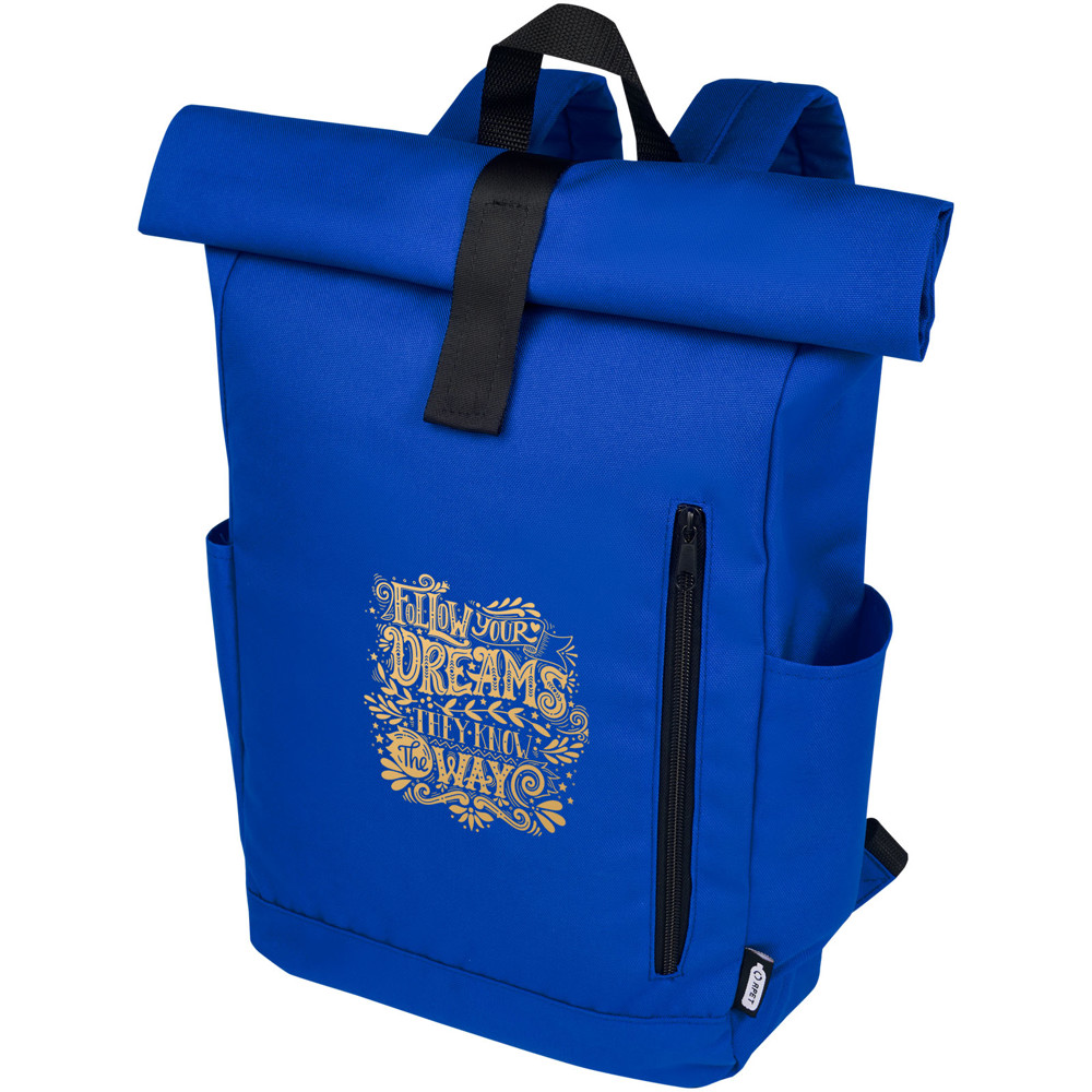 Byron 15.6" GRS RPET roll-top backpack 18L