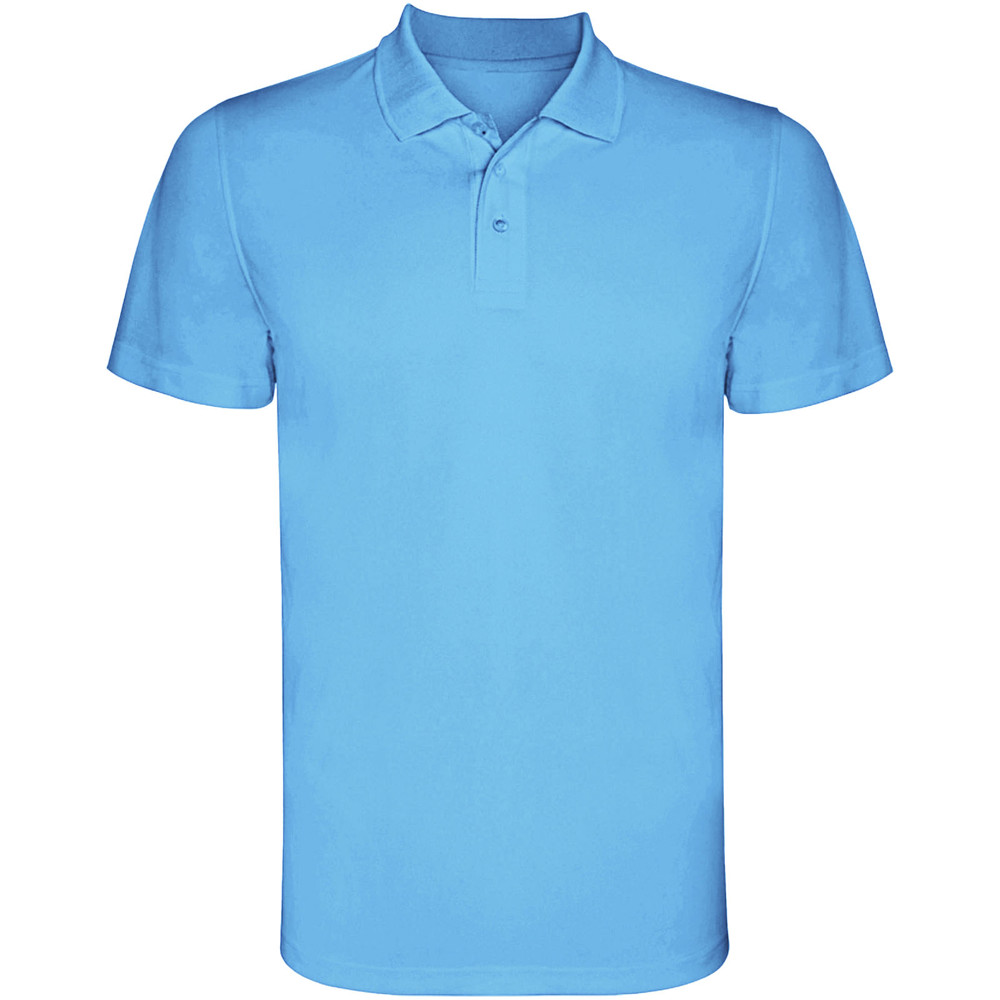 Monzha 150 g/m² short sleeve men's sports polo - Turquoise