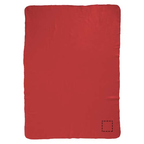 Huggy fleece plaid blanket with carry pouch 150x120 cm