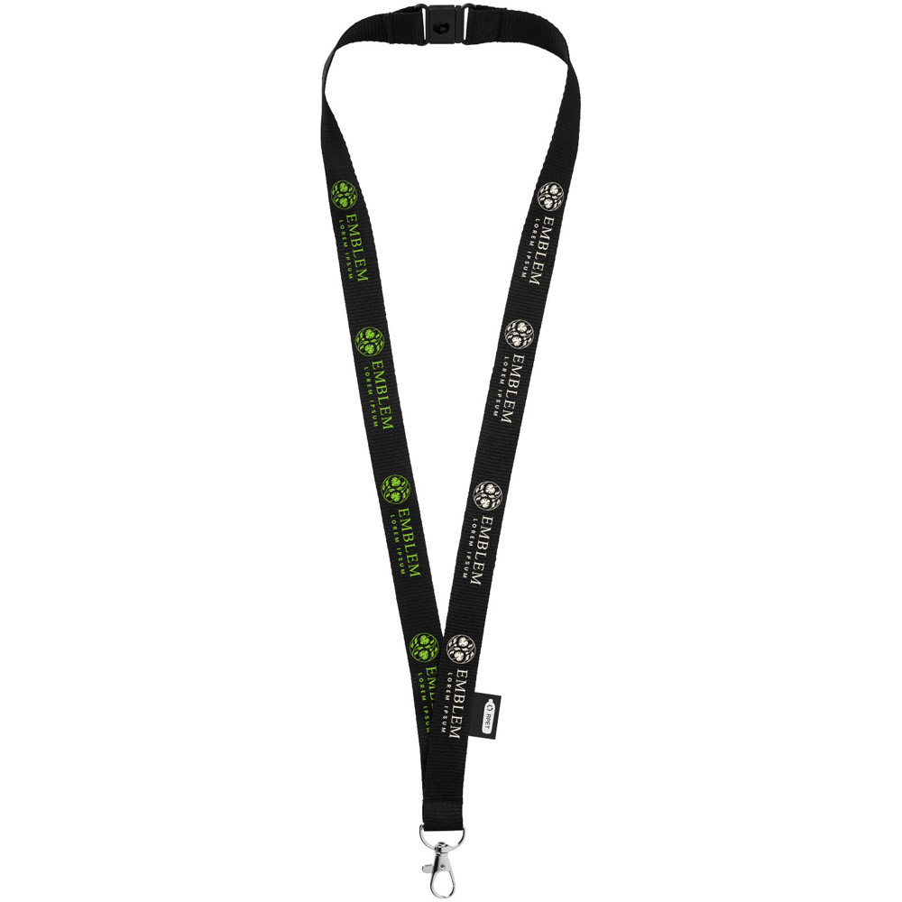 Tom recycled PET lanyard with breakaway closure