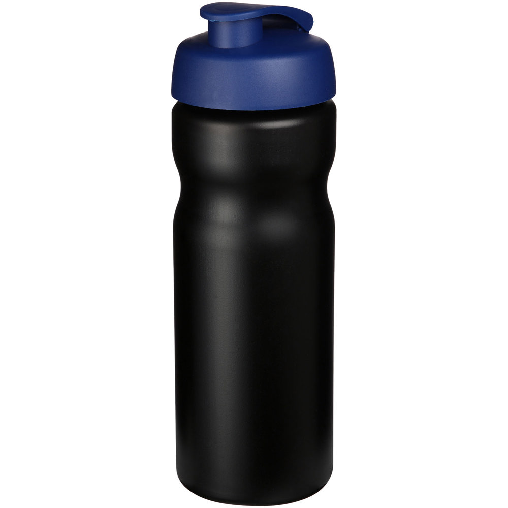 Baseline® Plus 650 ml flip lid sport bottle - Black, Blue