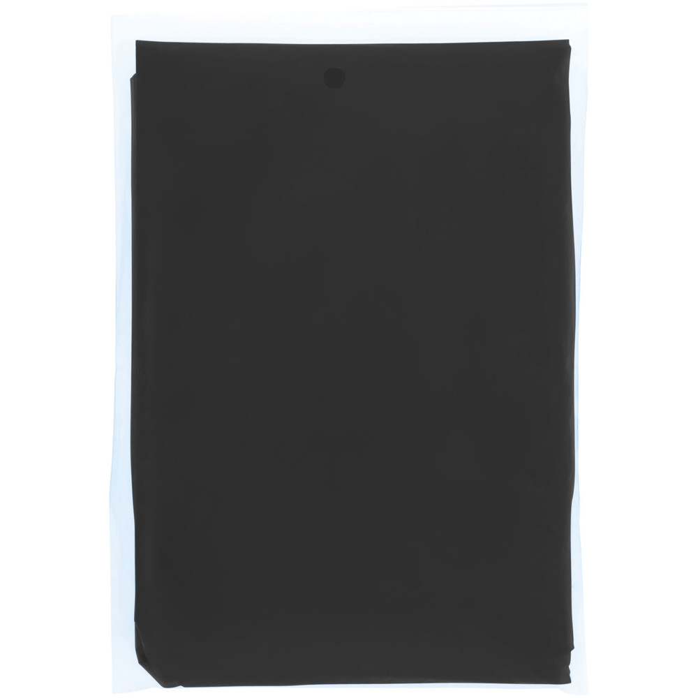 Mayan recycled plastic disposable rain poncho with storage pouch