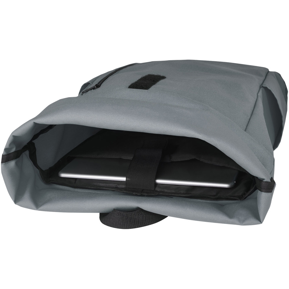Byron 15.6" GRS RPET roll-top backpack 18L