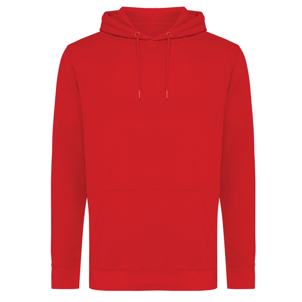 IQONIQ Jasper recycled cotton hoodie - red (± PMS 19-1757 TCX)