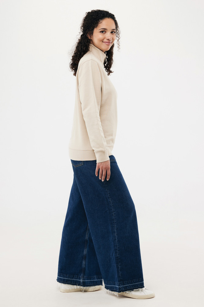 IQONIQ Elgon recycled cotton quarter zip sweater