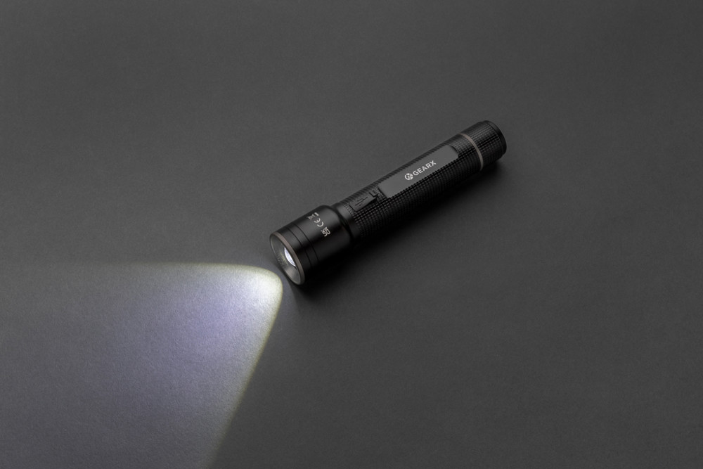 Gear X RCS recycled aluminium USB-rechargeable torch large