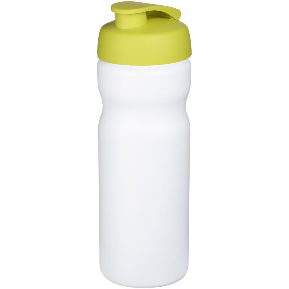 Baseline® Plus 650 ml flip lid sport bottle - White, Lime