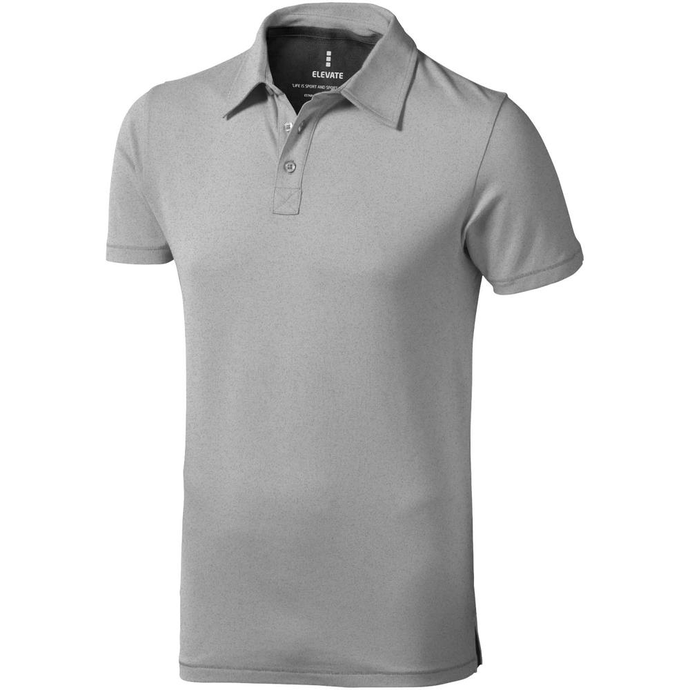 Markham 200 g/m2 short sleeve men's stretch polo - Grey melange