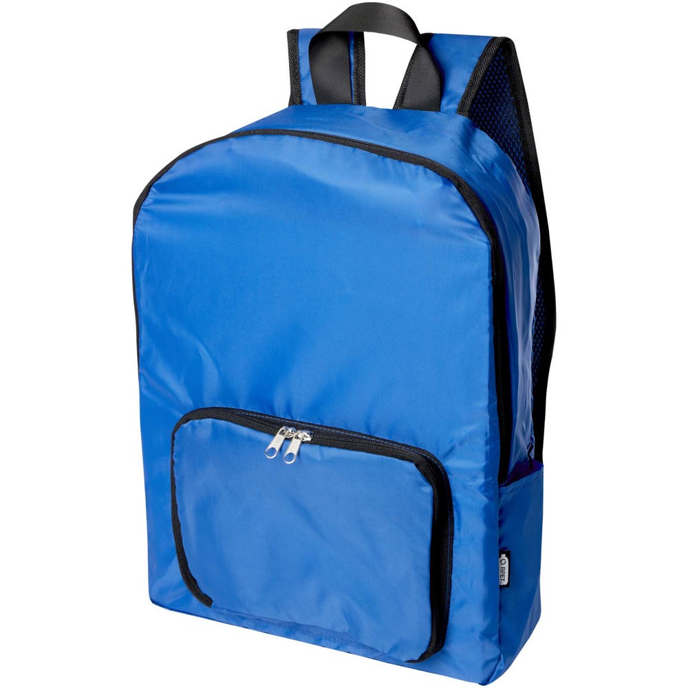 EcoFold RPET foldable backpack 15L - Royal blue