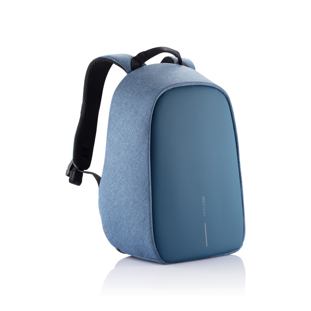 Bobby Hero Small, Anti-theft backpack - light blue, black (± PMS 7454/ ± PMS Black)