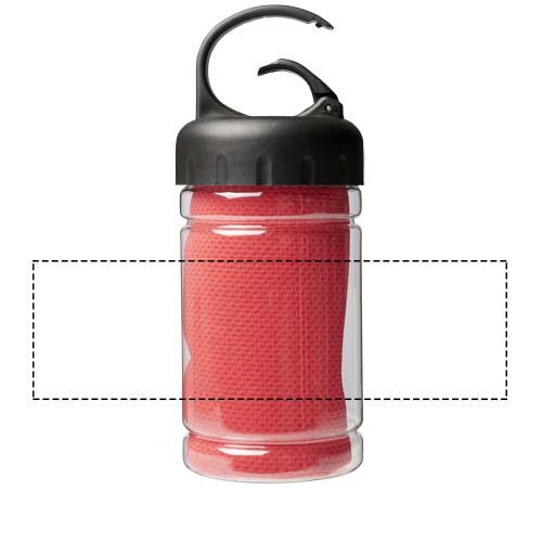 Remy cooling towel in PET container