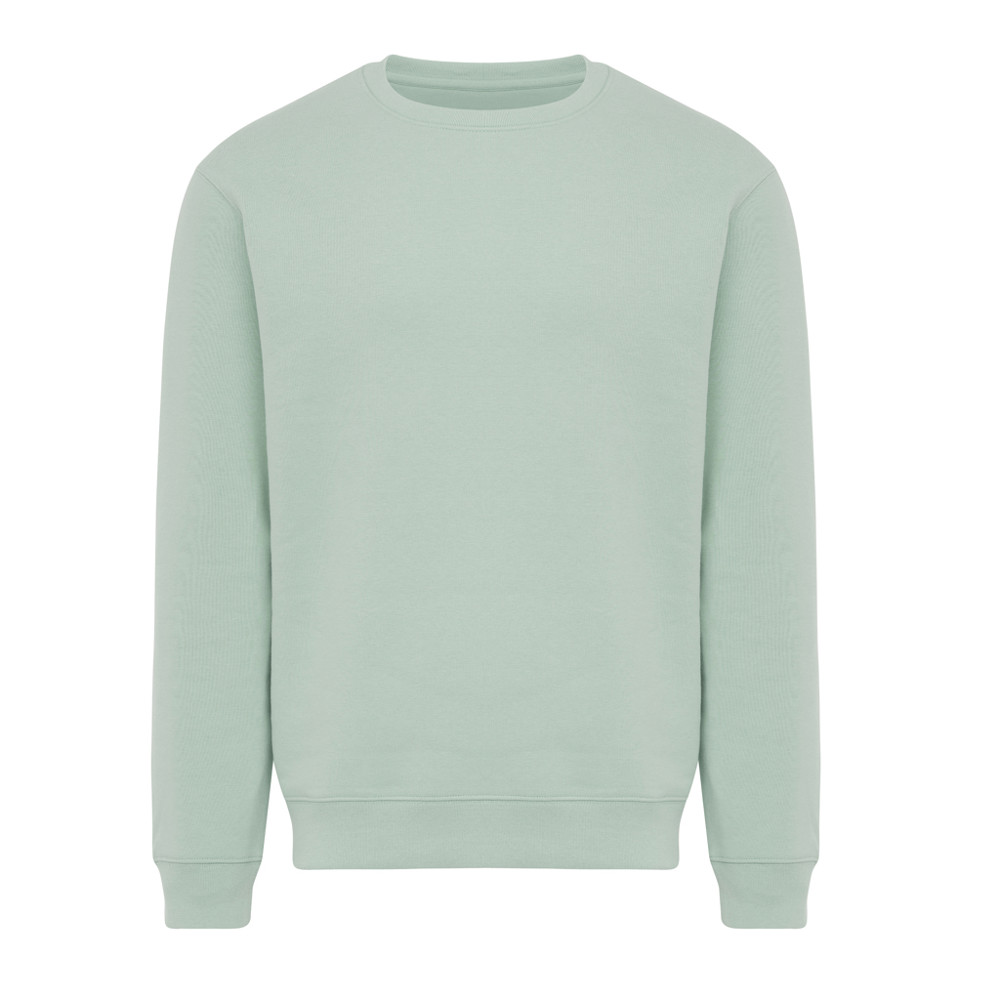 IQONIQ Torla recycled cotton crew neck - iceberg green (± PMS 15-5205 TCX)