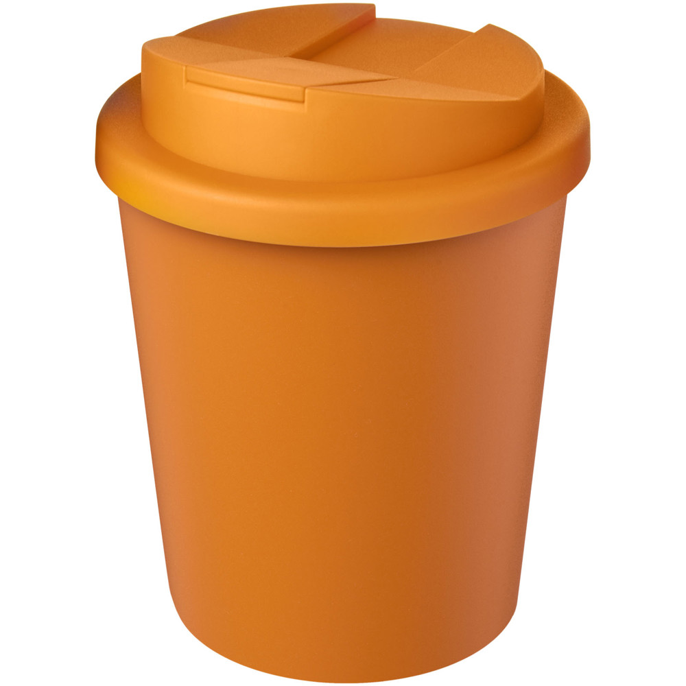 Americano® Espresso Eco 250 ml recycled tumbler with spill-proof lid - Orange