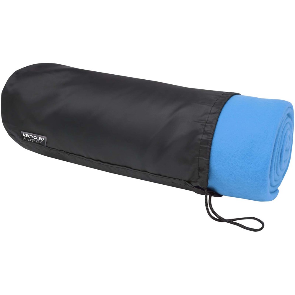 Willow GRS RPET polar fleece blanket - Process blue