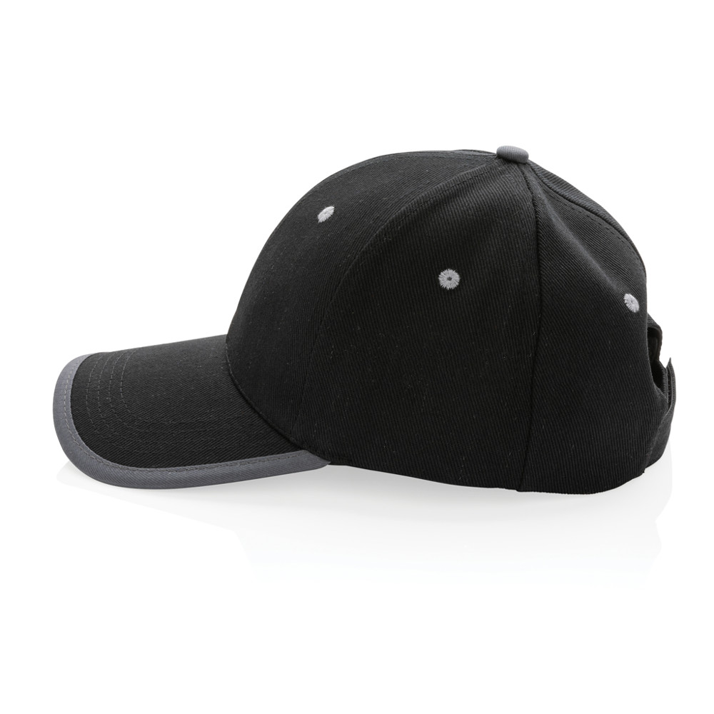 Impact AWARE™ Brushed rcotton 6 panel contrast cap 280gr