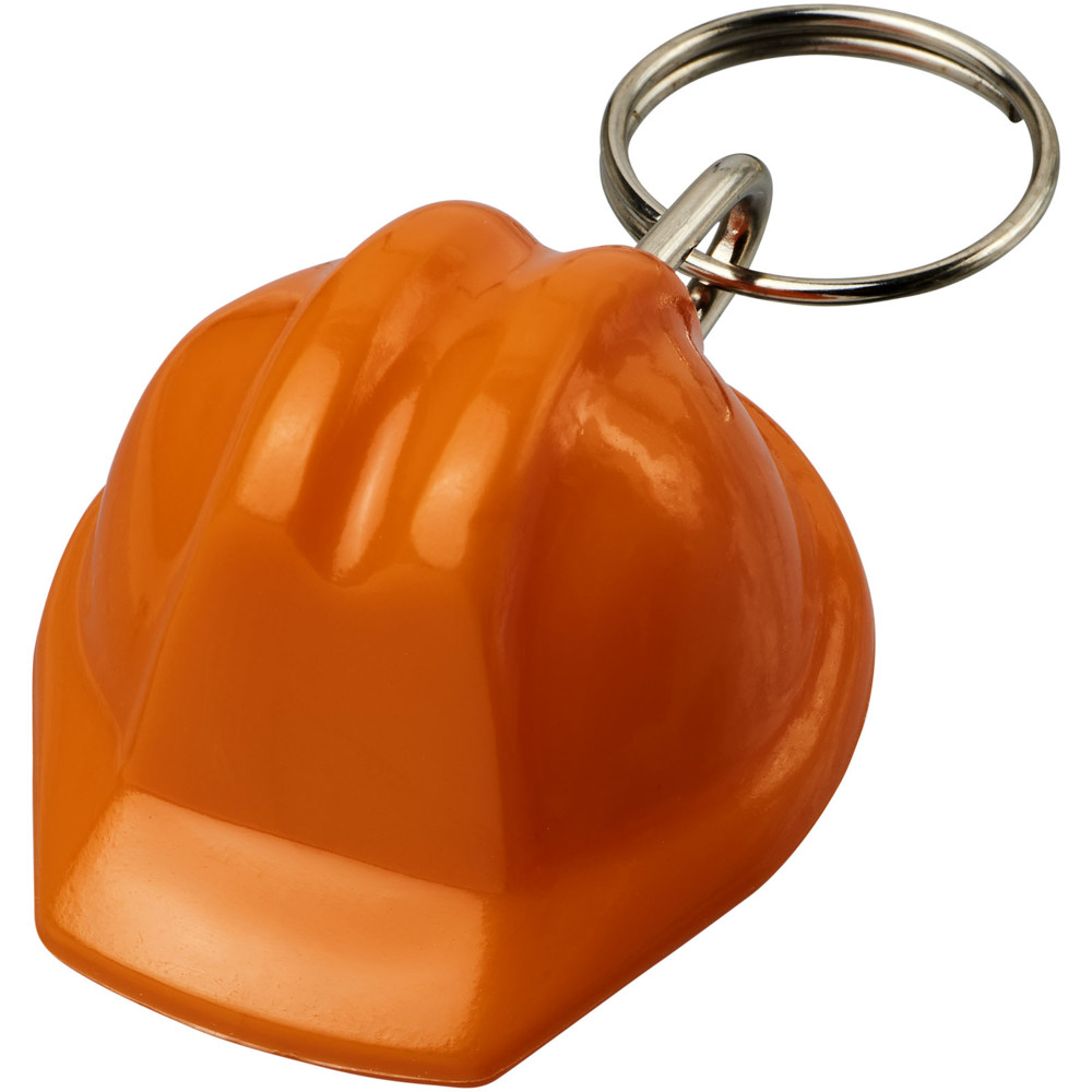 Kolt hard hat-shaped recycled keychain - Orange