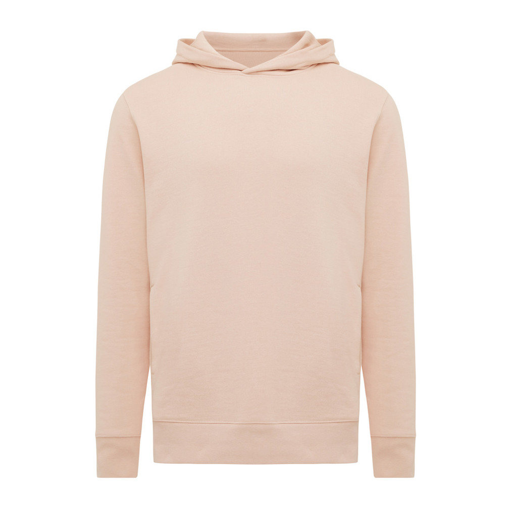 IQONIQ Yengo recycled cotton hoodie with sidepockets - peach nectar (± PMS 14-1314 TCX)