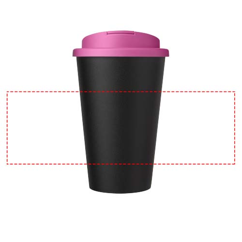Americano® Eco 350 ml recycled tumbler with spill-proof lid