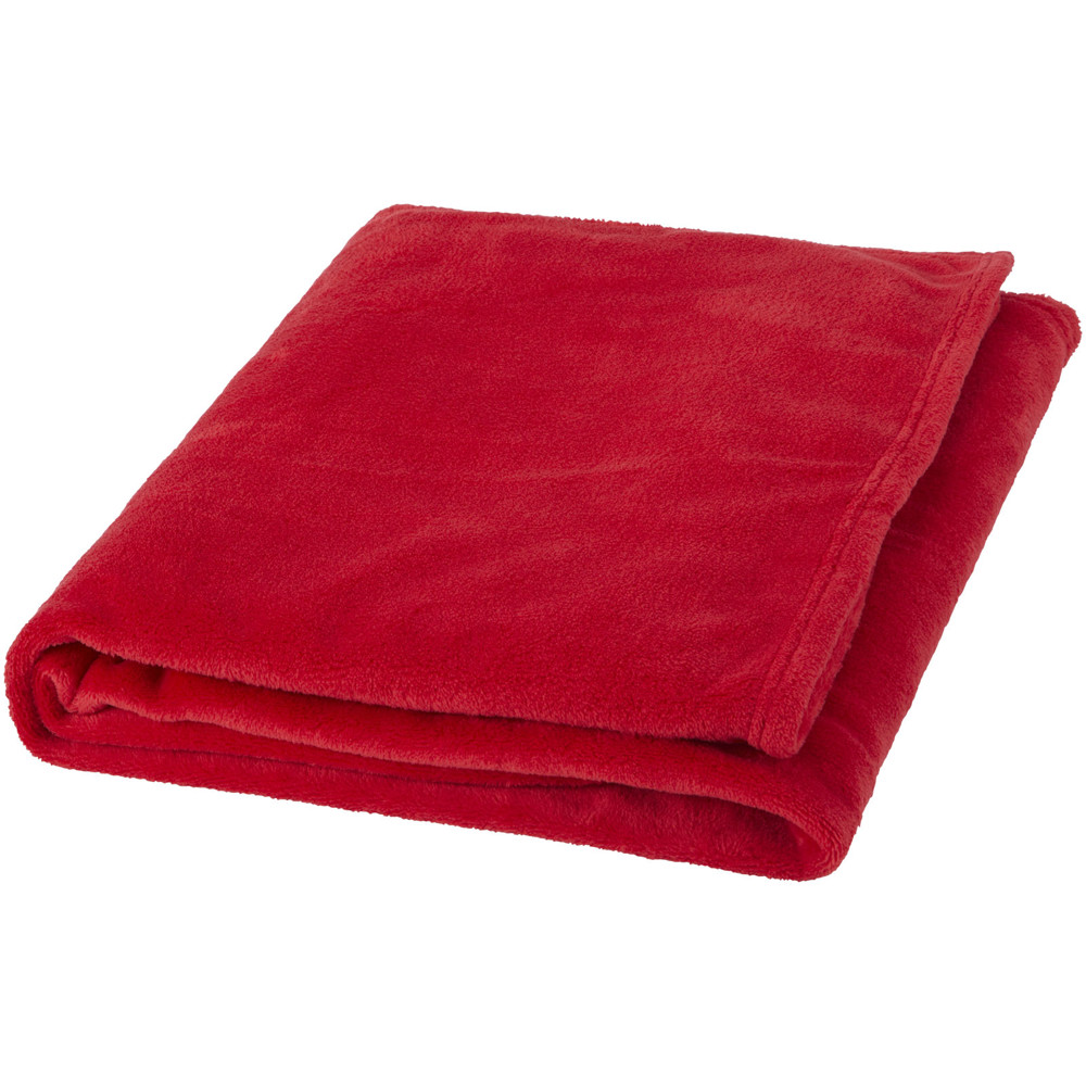 Bay extra soft coral fleece plaid blanket - Red