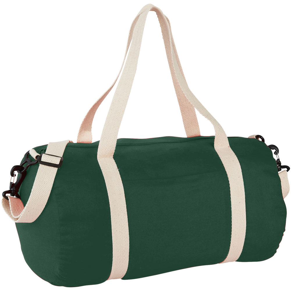 Cochichuate cotton barrel duffel bag 25L - Forest green