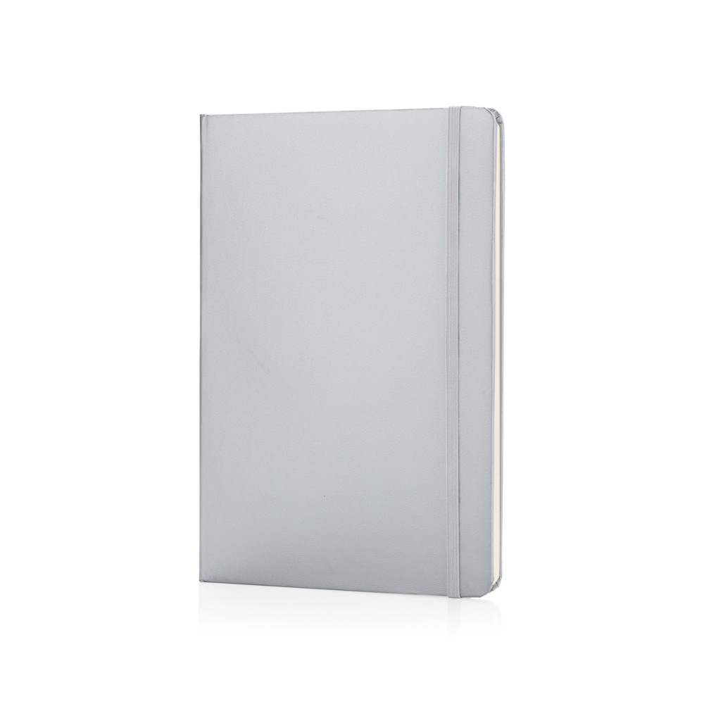 Classic hardcover notebook A5 - silver (± PMS 428)
