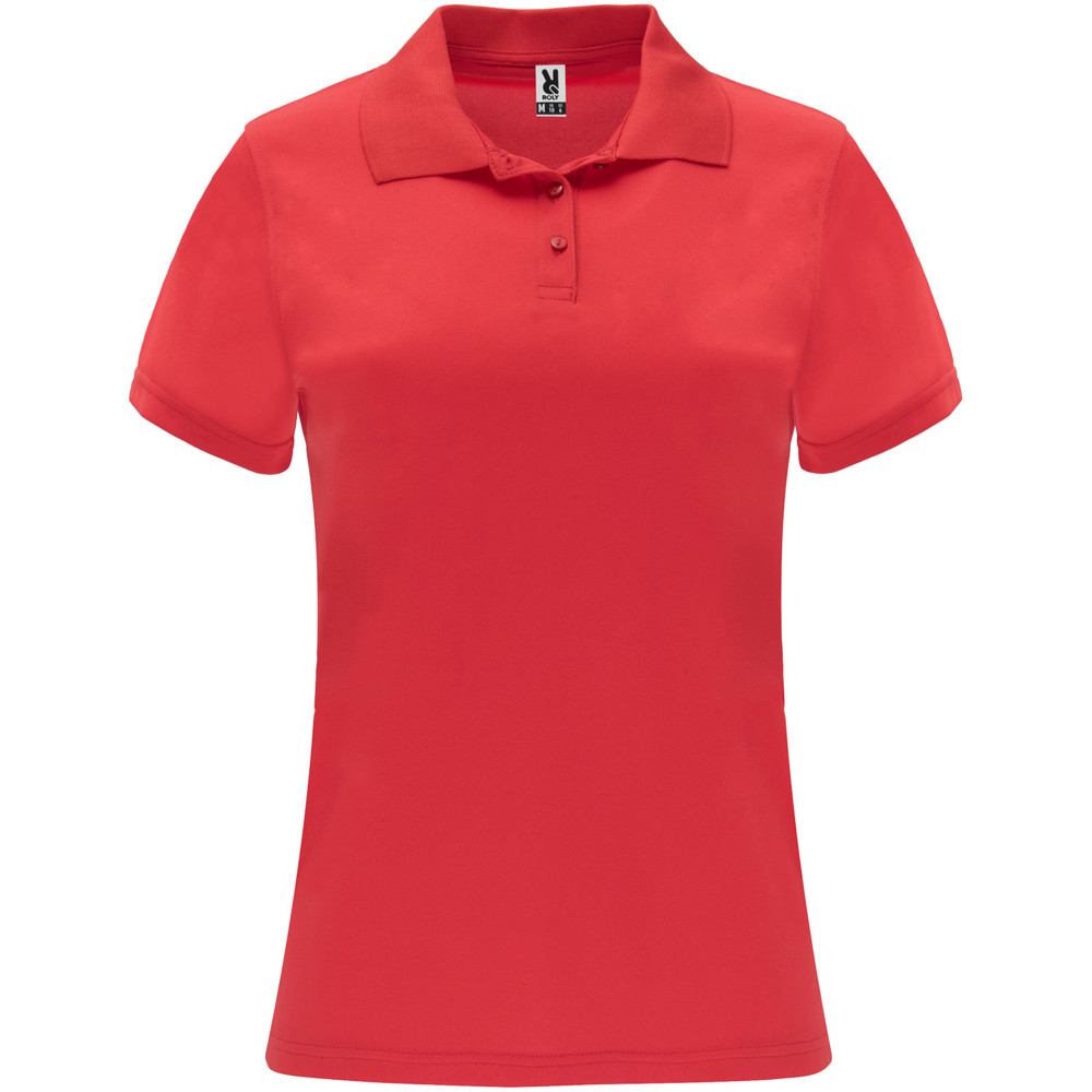 Monzha 150 g/m² short sleeve women's sports polo - Red