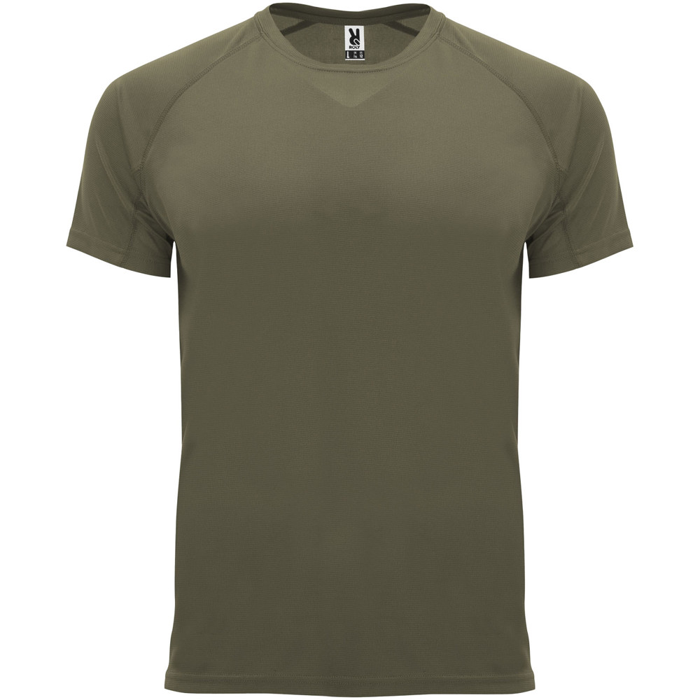 Bahrain 135 g/m2 short sleeve men's sports t-shirt - Militar Green