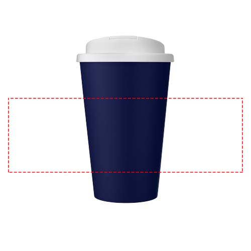 Americano® Eco 350 ml recycled tumbler with spill-proof lid