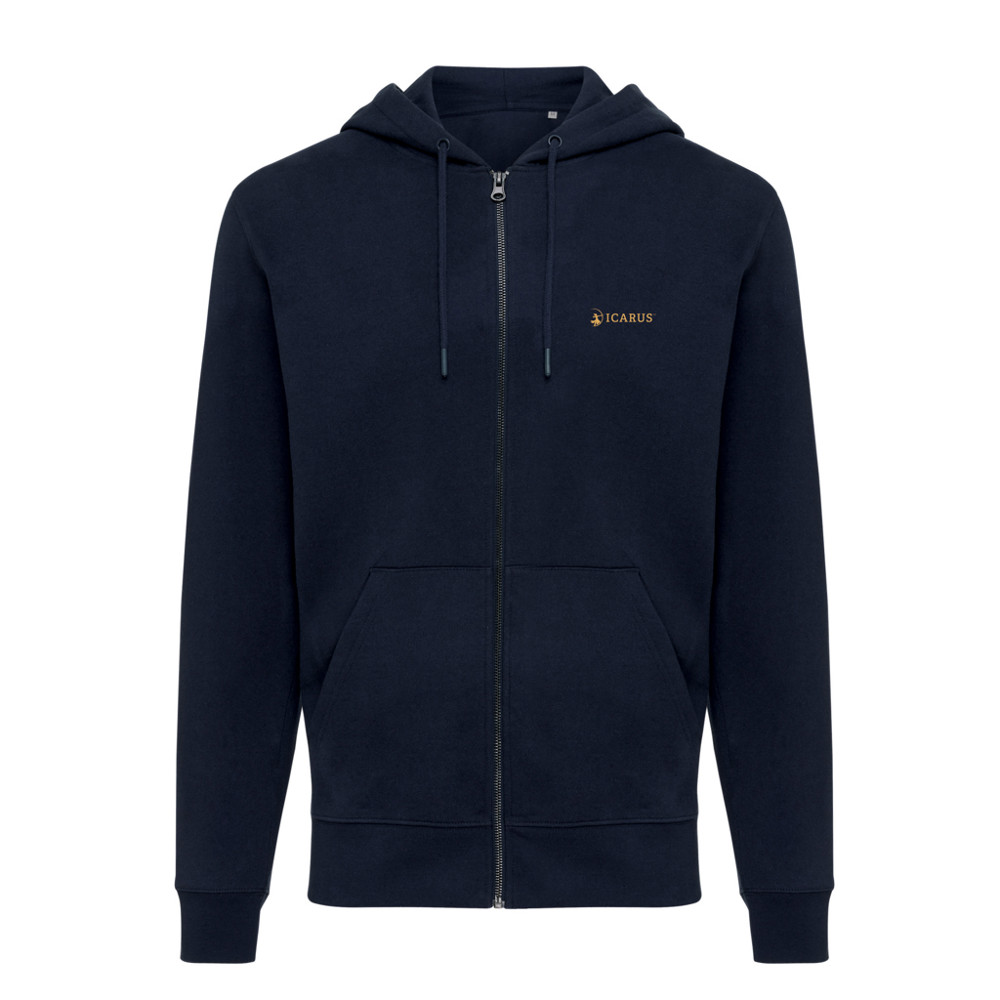 IQONIQ Abisko recycled cotton zip through hoodie