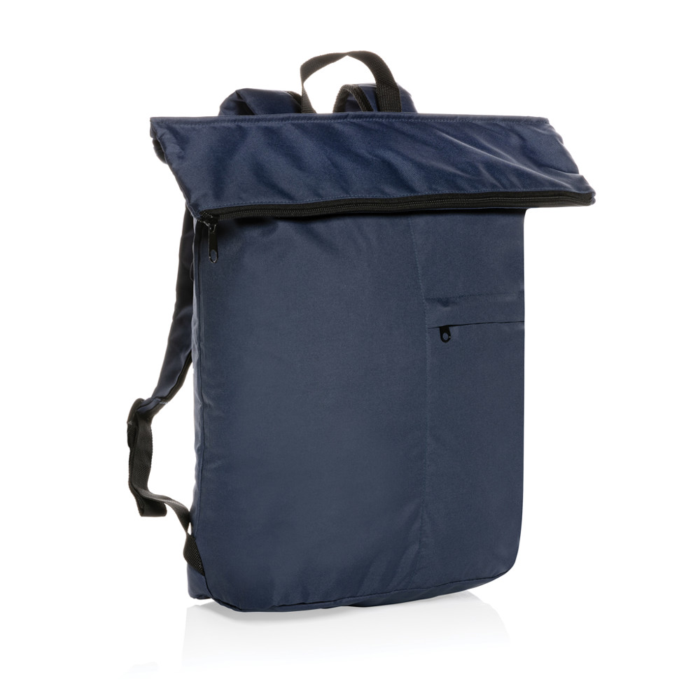 Dillon AWARE™ RPET lightweight foldable backpack - navy (± PMS 19-3932TCX)