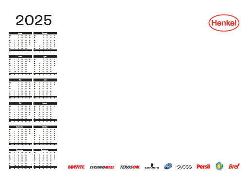 Henkel Deskpad calendar