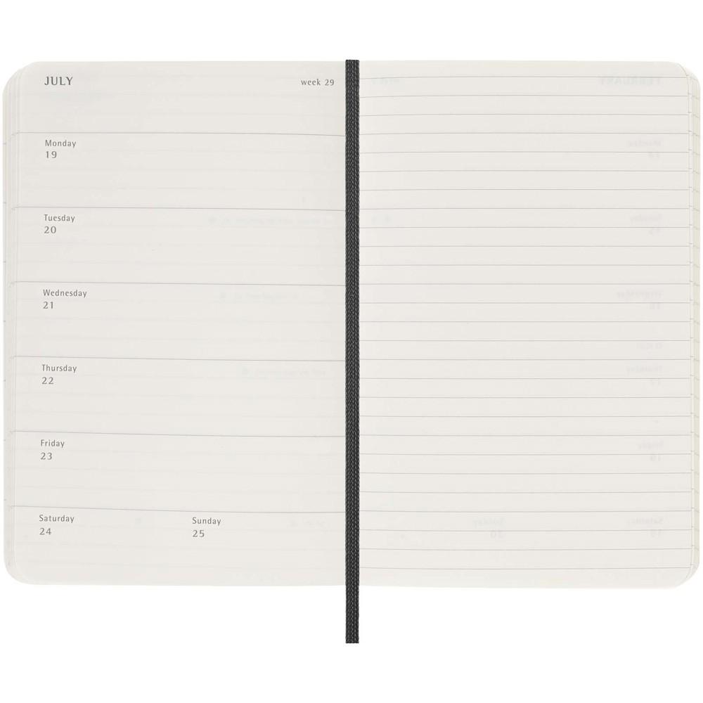 Moleskine soft cover 12 month weekly PK planner