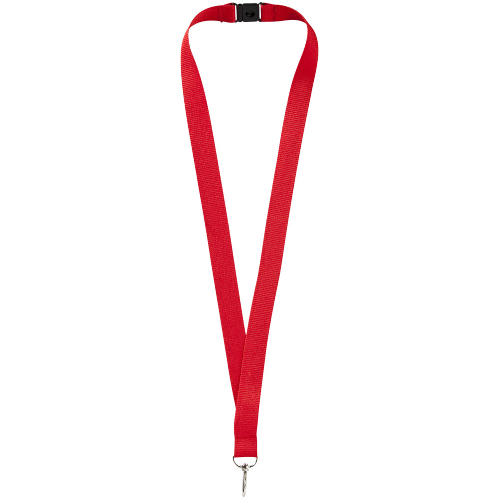 Lago lanyard with break-away closure - Red