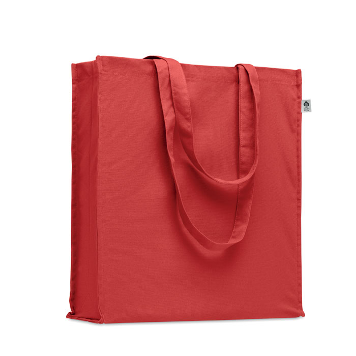 BENTE COLOUR - Organic cotton shopping bag - RED