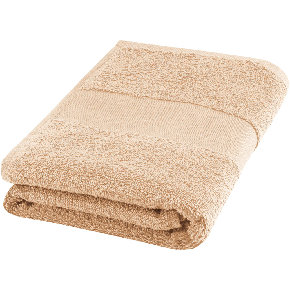 Charlotte 450 g/m² cotton towel 50x100 cm - Beige